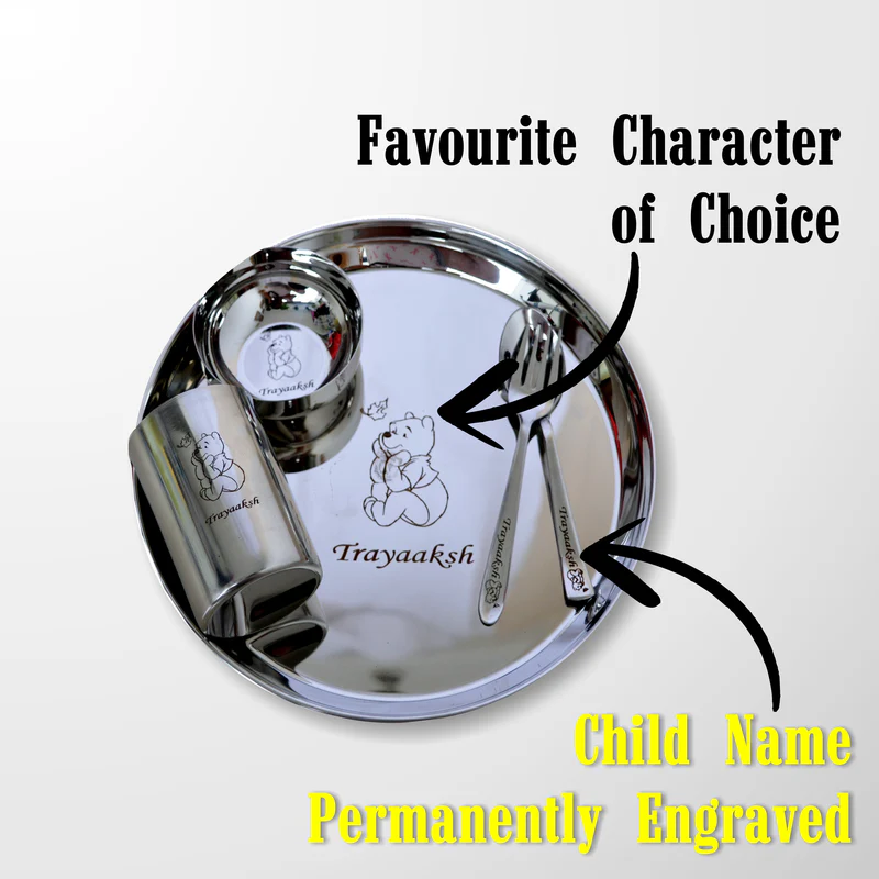 Personalized Stainless Steel Meal Set - Image 2