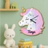 Personalized Kids MDF 12‑Inch Wall Clock – Custom Name & Theme