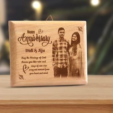 Personalized Wooden Engraving Photo Frame – Couple Special Love