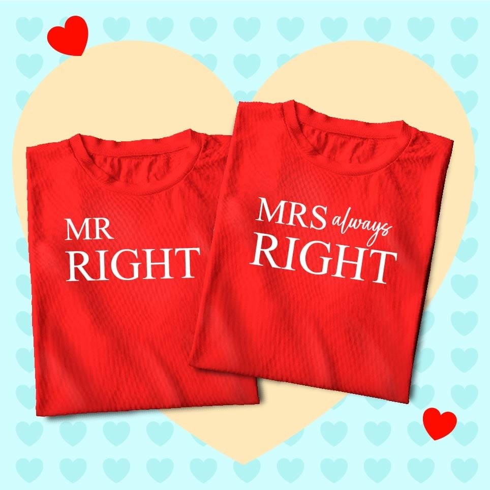 Couple Personalized Cotton T‑Shirt – Custom Name & Photo Print - Image 6