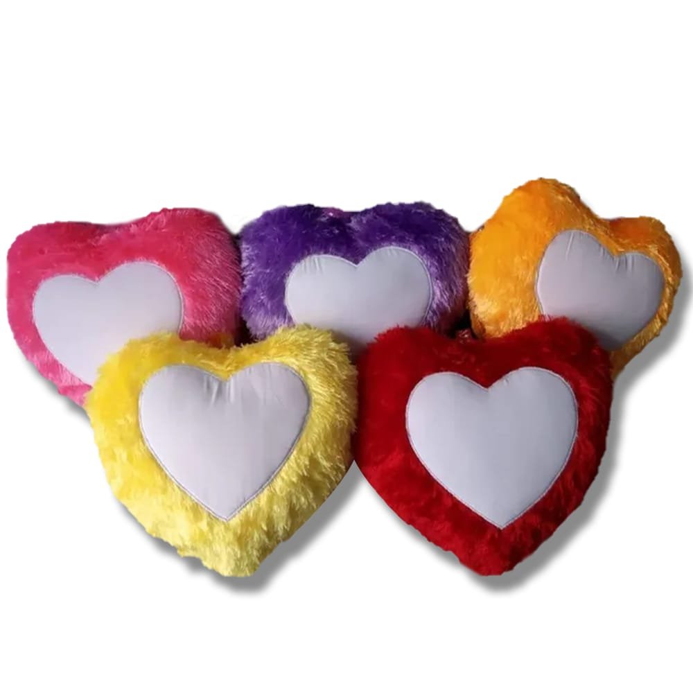 Personalized Fur Cushion – Heart & Square Shape with Photo, Message & Free Keychain - Image 14