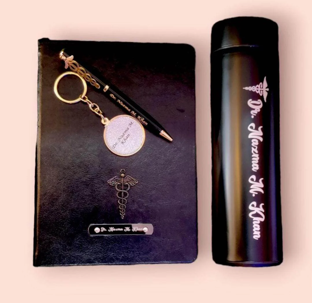 Doctor's Special Combo: Diaries, Pen, Bottle & Keychain Set
