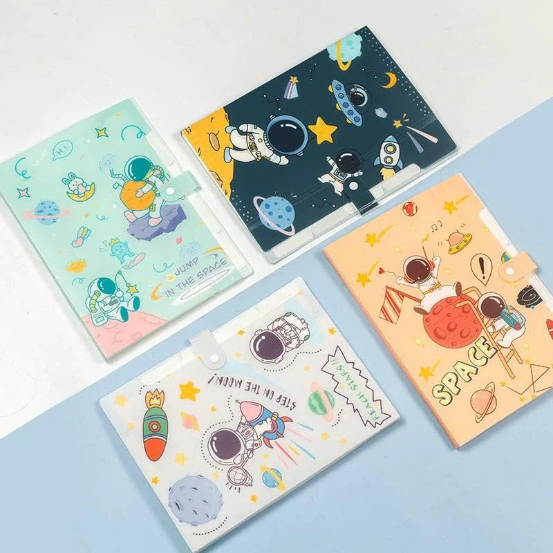 Space File Folder ✨ | Secure Button Lock for Easy Storage