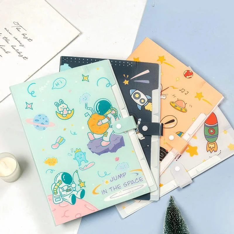 Space File Folder ✨ | Secure Button Lock for Easy Storage - Image 2